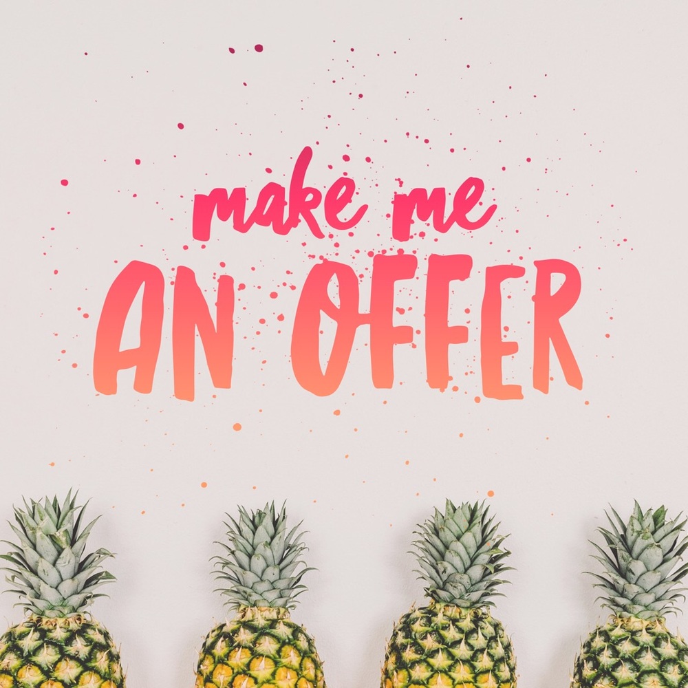 Open to reasonable offers!